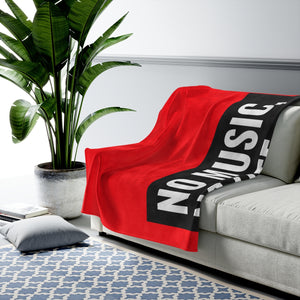 No Music No Life Velveteen Soft Blanket