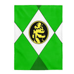 Green Power Ranger Velveteen Plush Blanket