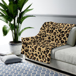 Leopard Themed Velveteen Soft Blanket