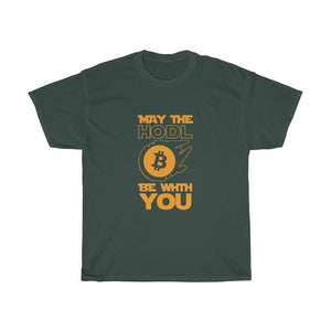 "May The HODL Be With You" Heavy Cotton Tee