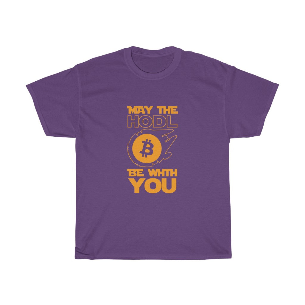 "May The HODL Be With You" Heavy Cotton Tee