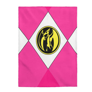 Pink Ranger Velveteen Plush Blanket