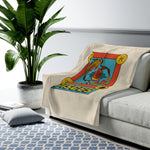 Pisces Horoscope Themed Velveteen Soft Blanket