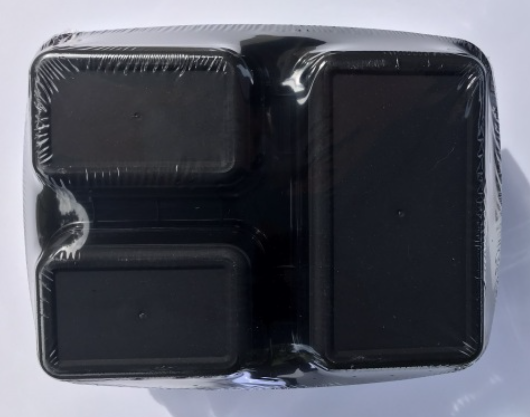 3 Compartment Meal Prep Containers with Lid (10 pack)