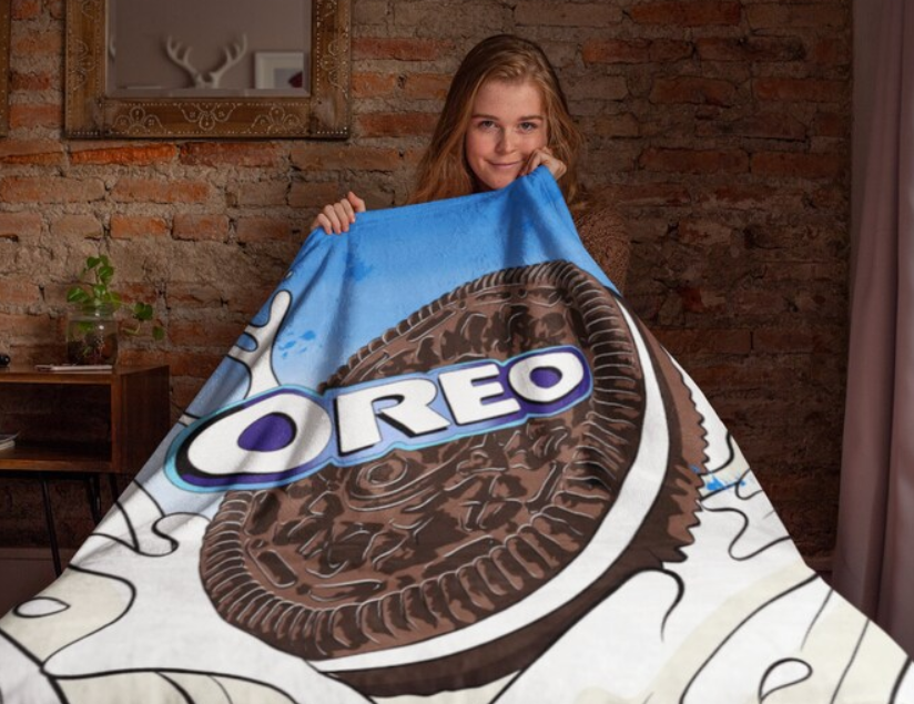 Cookie Oreo Velveteen Gift Blanket