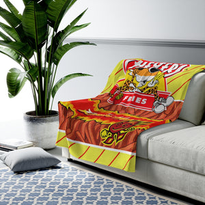 Hot Fries Themed Blanket Throw