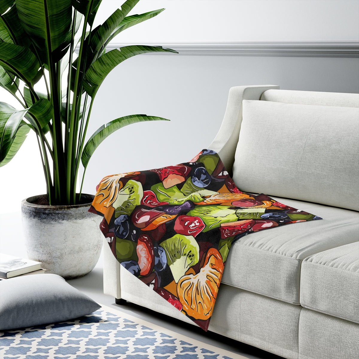 Fruit Themed Velveteen Soft Blanket