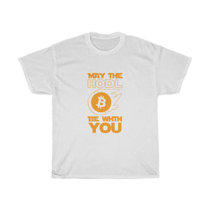 "May The HODL Be With You" Heavy Cotton Tee