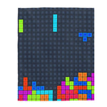 Tetris Theme Velveteen Soft Blanket