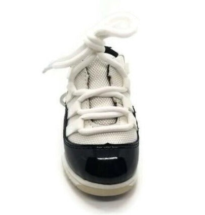 Black & White Sneaker Portable Power Bank Charger with Keychain