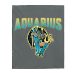 Aquarius Themed Velveteen Soft Blanket