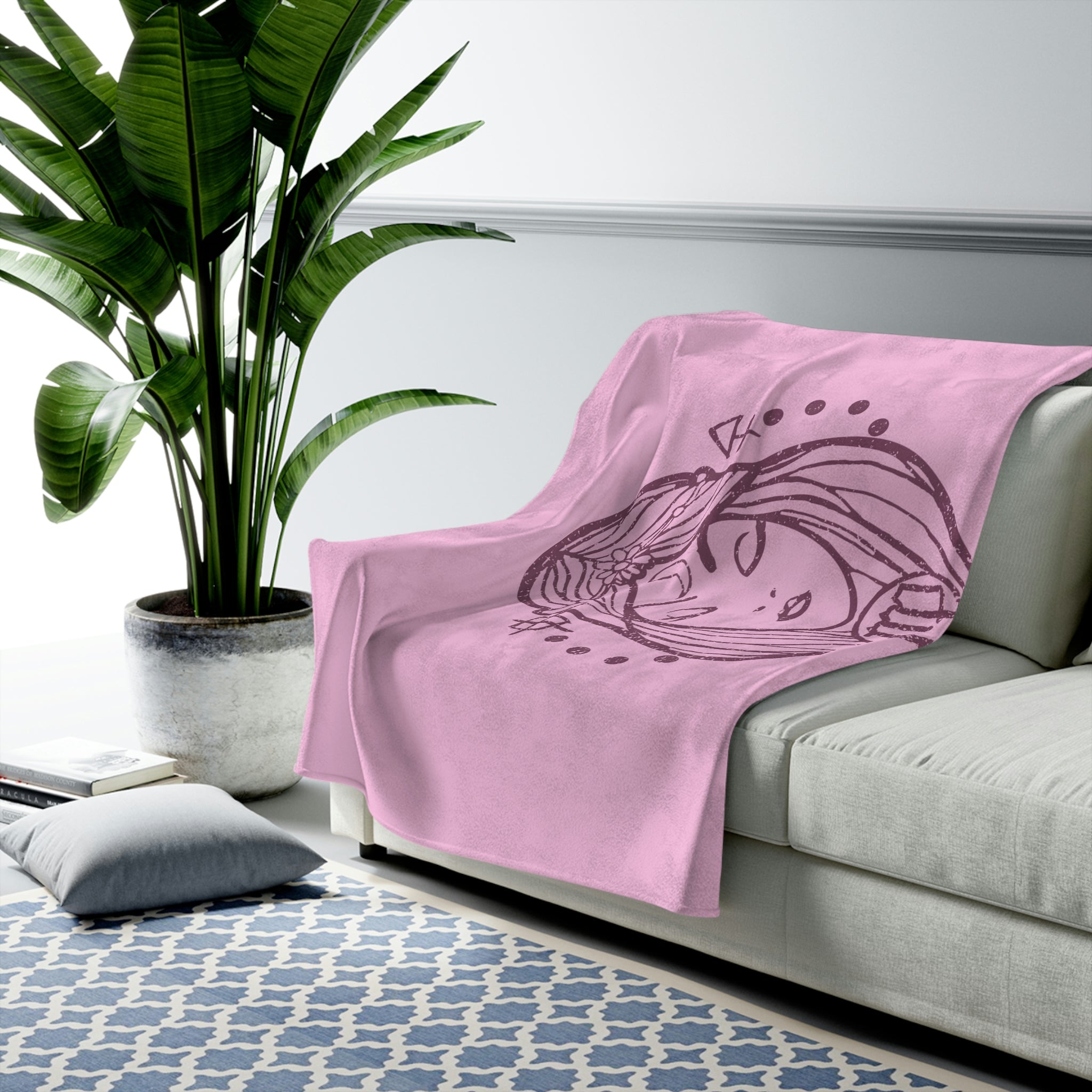 Virgo Horoscope Themed Velveteen Soft Blanket