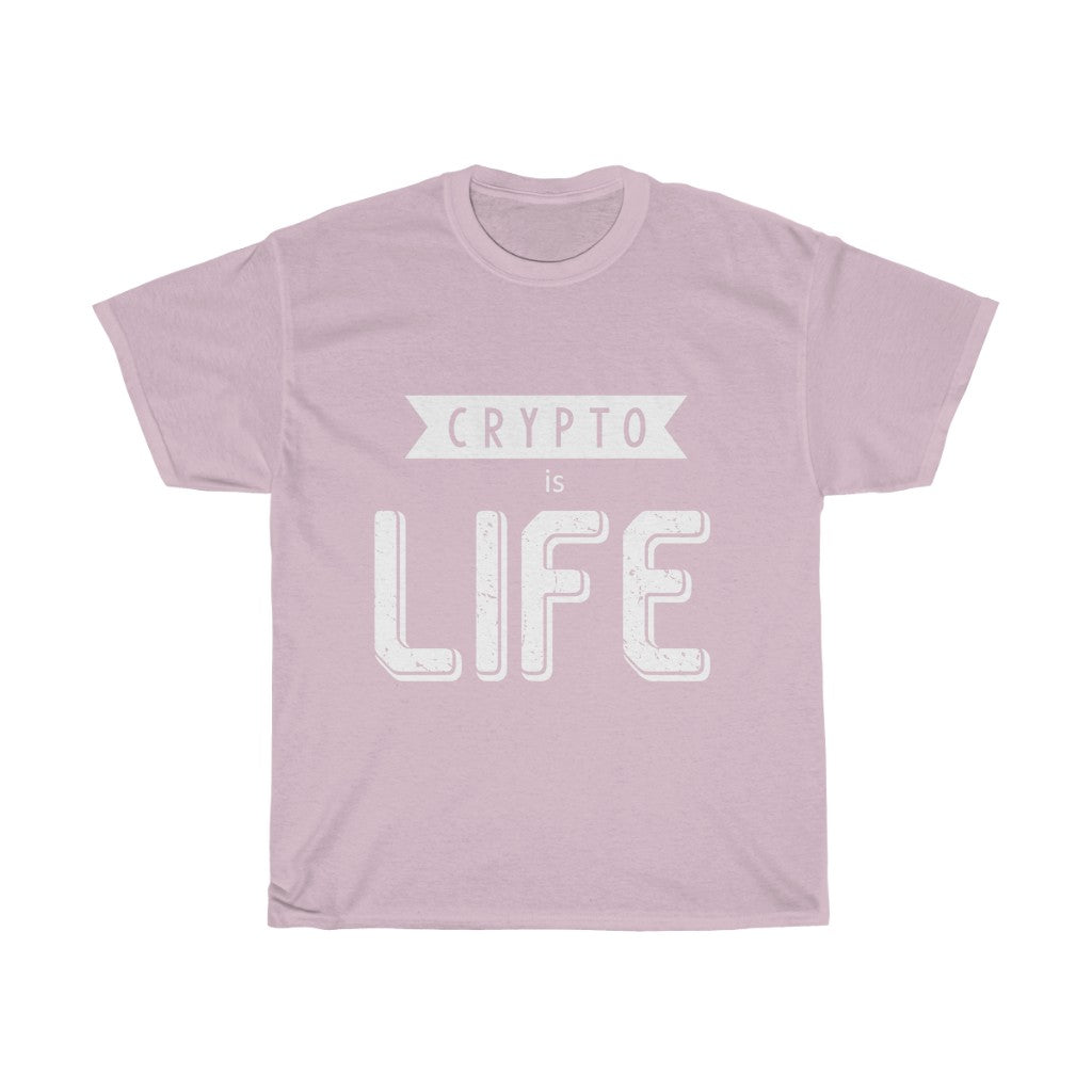 "Crypto is Life" Heavy Cotton Tee