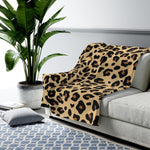 Leopard Themed Velveteen Soft Blanket