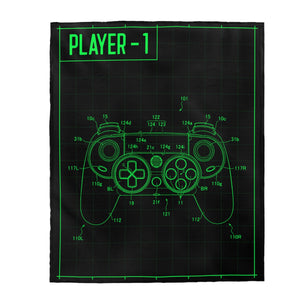 Player Controller Velveteen Soft Blanket