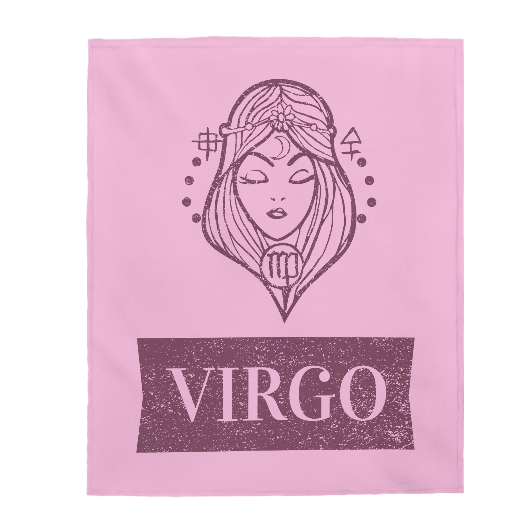 Virgo Horoscope Themed Velveteen Soft Blanket