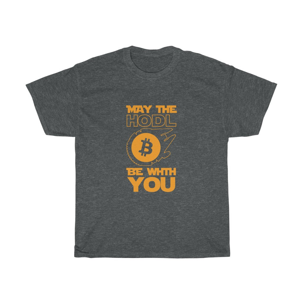 "May The HODL Be With You" Heavy Cotton Tee