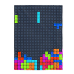 Tetris Theme Velveteen Soft Blanket