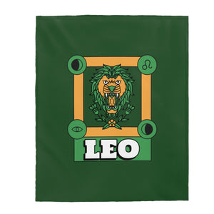 Leo Horoscope Themed Velveteen Soft Blanket