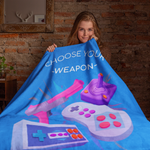 Choose Your Weapon Velveteen Soft Blanket