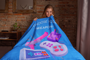 Choose Your Weapon Velveteen Soft Blanket