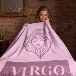Virgo Horoscope Themed Velveteen Soft Blanket