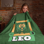 Leo Horoscope Themed Velveteen Soft Blanket