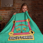 Sagittarius Horoscope Themed Velveteen Soft Blanket