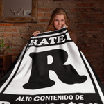 Reggaeton Rated Themed Velveteen Soft Blanket