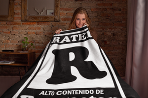 Reggaeton Rated Themed Velveteen Soft Blanket