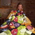 Fruit Themed Velveteen Soft Blanket