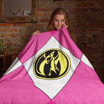 Pink Ranger Velveteen Plush Blanket