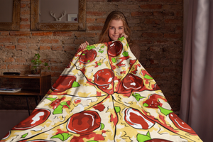 Pizza Velveteen Soft Blanket