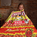 Hot Fries Themed Blanket Throw