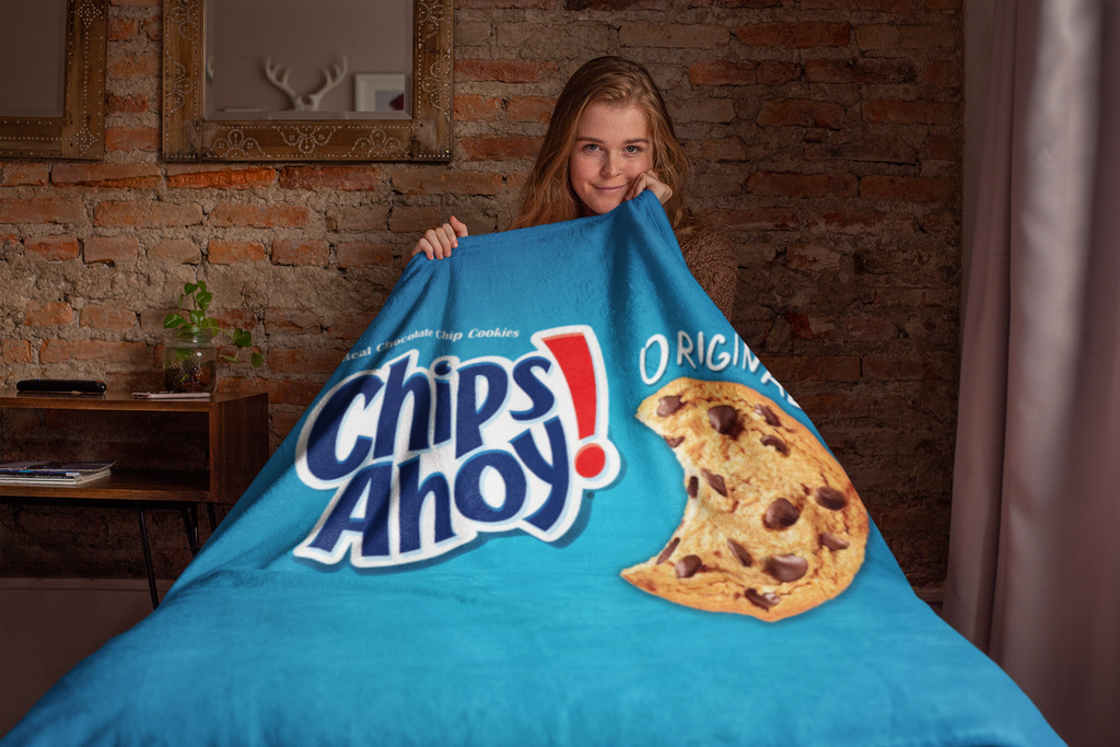 Chocolate Chip Cookie Blanket Throw