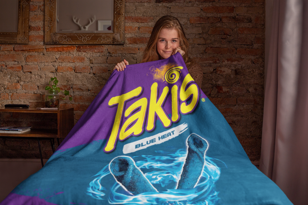 Takis Blue Theme Blanket Throw