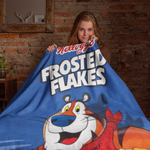 Frosted Flakes Themed Cereal Blanket Throw