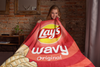 Wavy Lays Themed Velveteen Soft Blanket