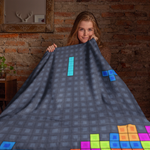 Tetris Theme Velveteen Soft Blanket